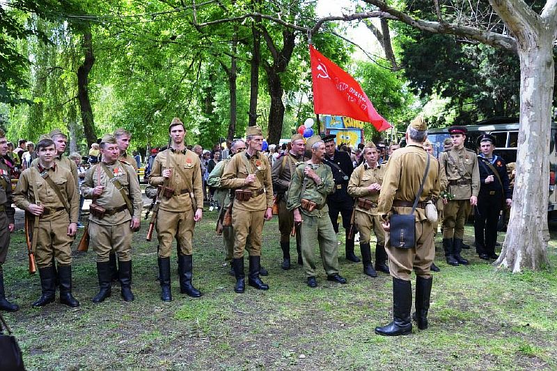 Военно-историческая реконструкция, посвящённая 74-й годовщине Победы в Великой Отечественной войне
