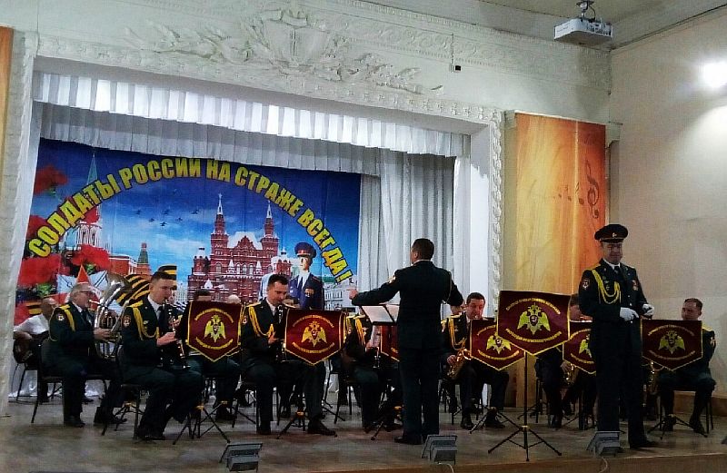 В Усть-Лабинске состоялось выступление военного оркестра ГУ Росгвардии по Краснодарскому краю
