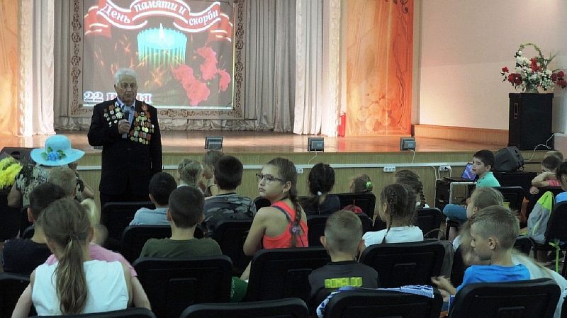 Дети встретились с ветераном войны