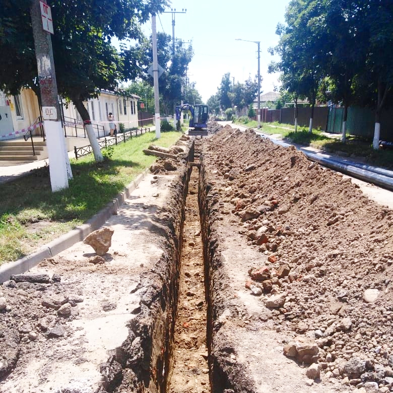 Работы на ул. Октябрьская продолжаются