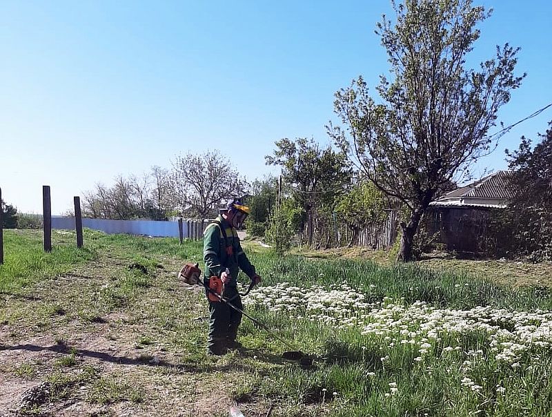 Специалисты продолжают работы по наведению порядка в Усть-Лабинске