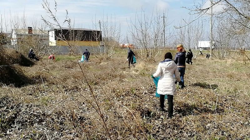 Сотрудники городской администрации вышли на субботник
