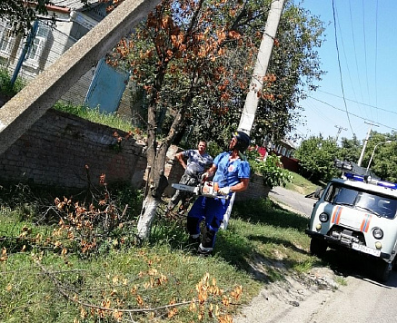 Спил аварийных деревьев