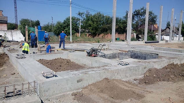 Центр спортивных единоборств: залит фундамент центральной части