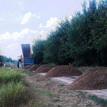 Отсыпка дорог гравийно-песчаной смесью