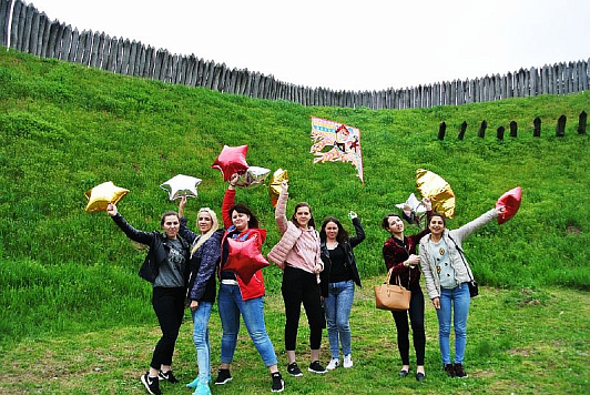 Работники ГДК запустили в небо воздушного змея