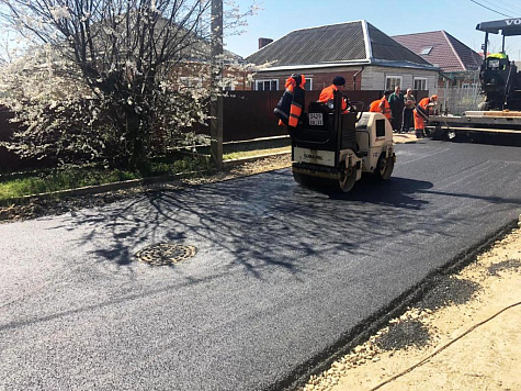 Отремонтировали проезжую часть улиц