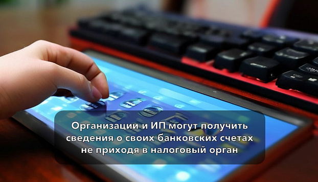Организации и ИП могут получить сведения о своих банковских счетах не приходя в налоговый орган