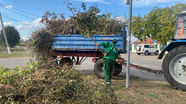 Сотрудники МКУ "Чистый город" в ежедневном режиме ведут работы по благоустройству территории города.
