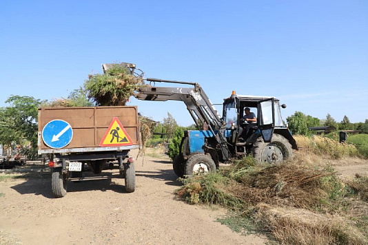 Уборка территории кладбища
