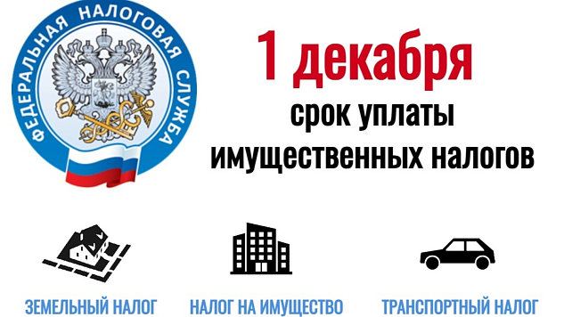 1 декабря – единый срок уплаты