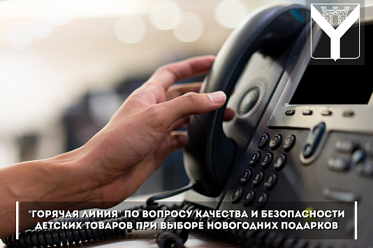 "Горячая линия" по вопросу качества и безопасности детских товаров при выборе новогодних подарков