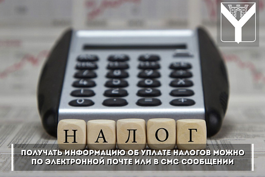 Получать информацию об уплате налогов можно по электронной почте или в смс-сообщении