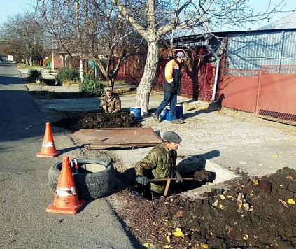 Ведутся работы по благоустройству города